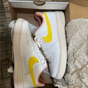 Nike Air Force 1 ‘07 LX White and Yellow Sneaker